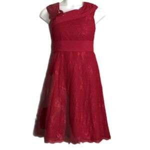 Formal JJs house red dress 📏measurements in pics